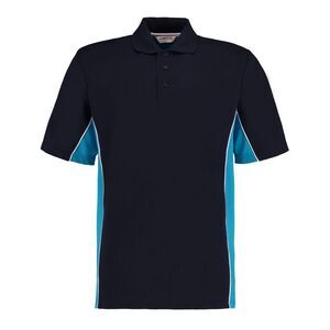 GAMEGEAR Mens Track Classic Polo Shirt / Navy/Turquoise/White
